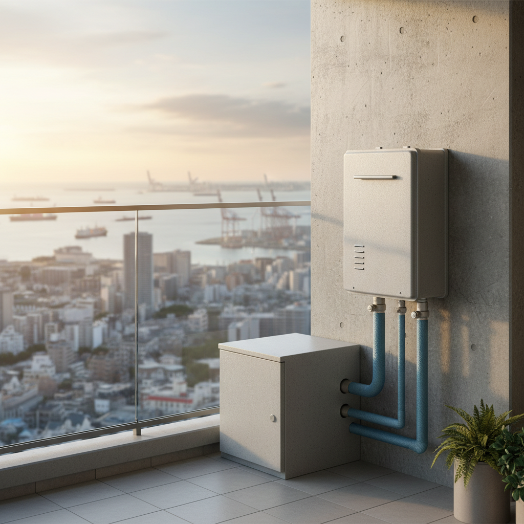 給湯 器 川崎エリアでの設置環境と塩害対策の重要性に関する画像