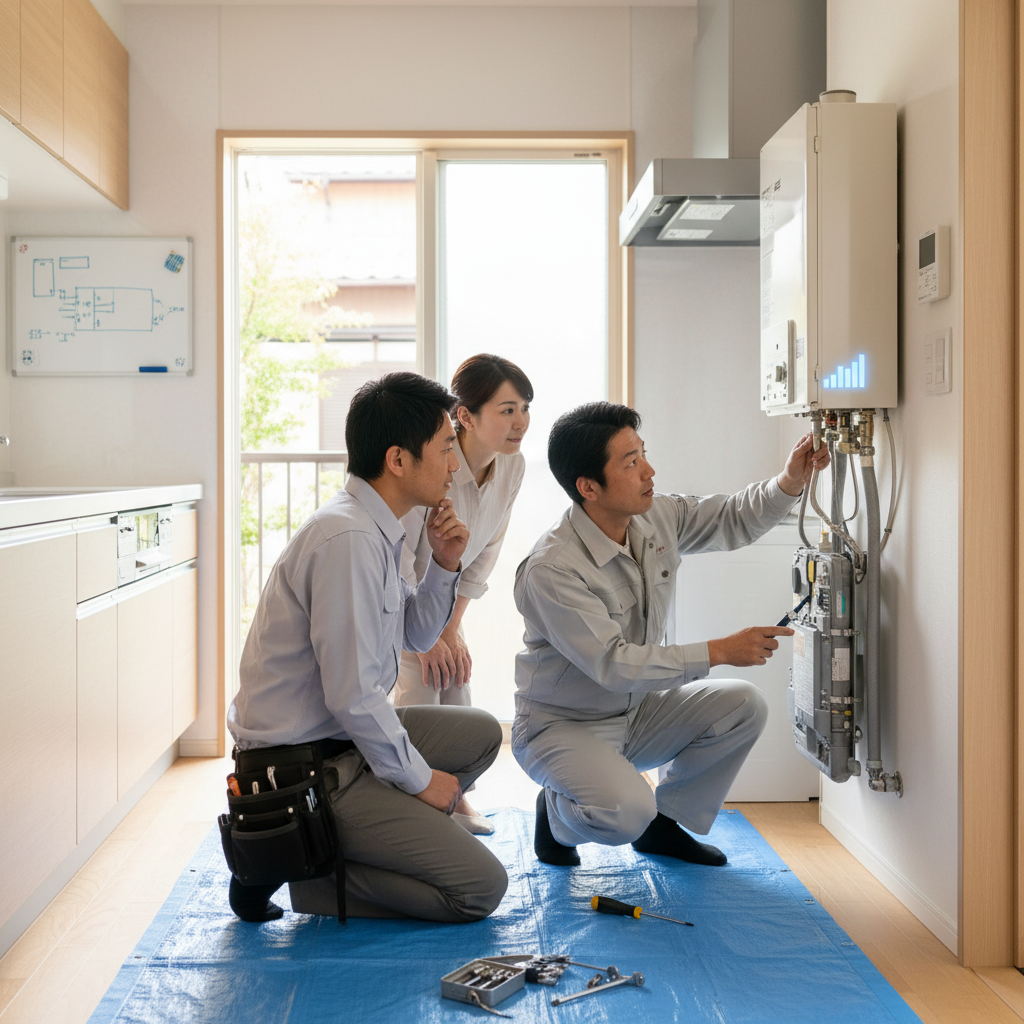 給湯器修理と交換の判断基準に関する画像