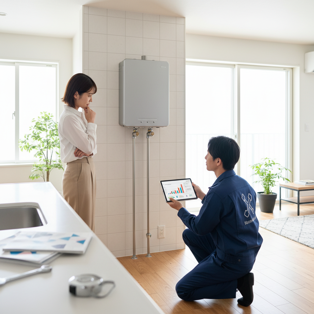給湯器交換の平均費用はいくらですか？に関する画像