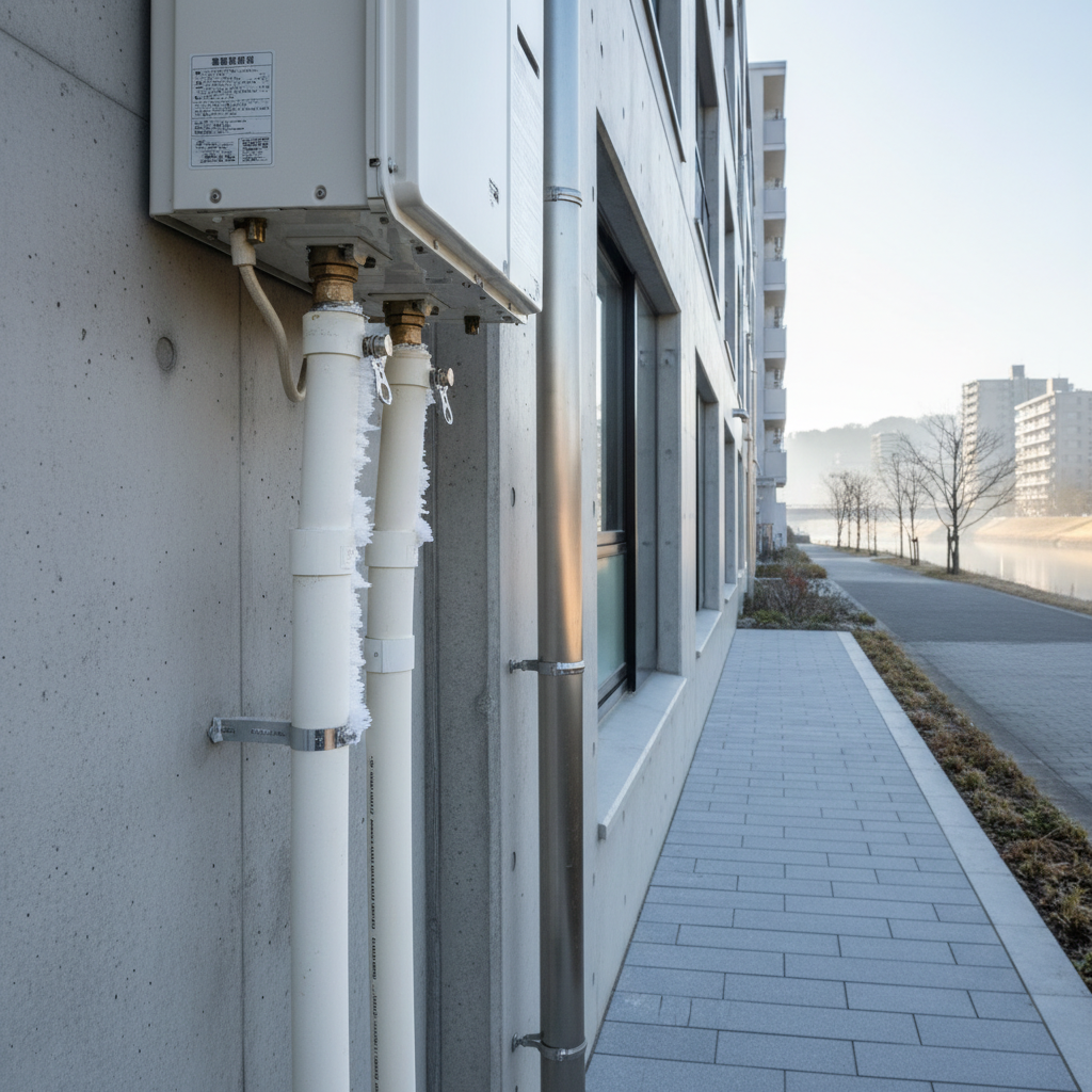 川崎市 給湯器のトラブル事例と凍結対策に関する画像