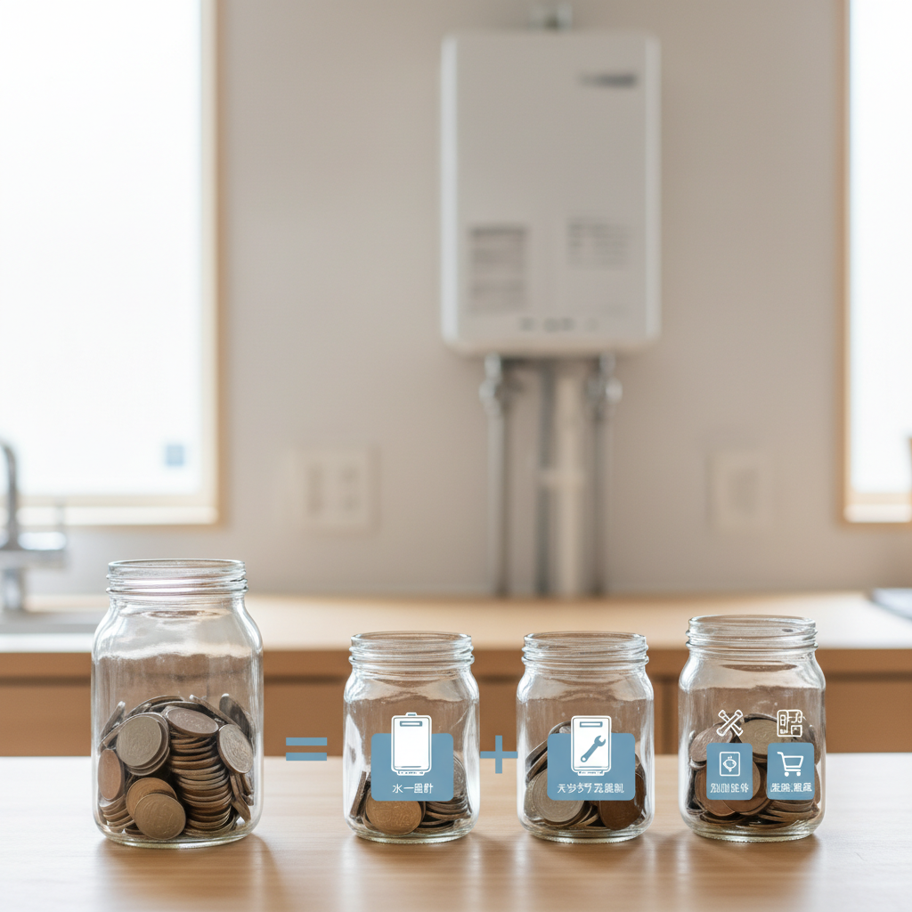 給湯器交換にかかる費用の内訳と相場に関する画像