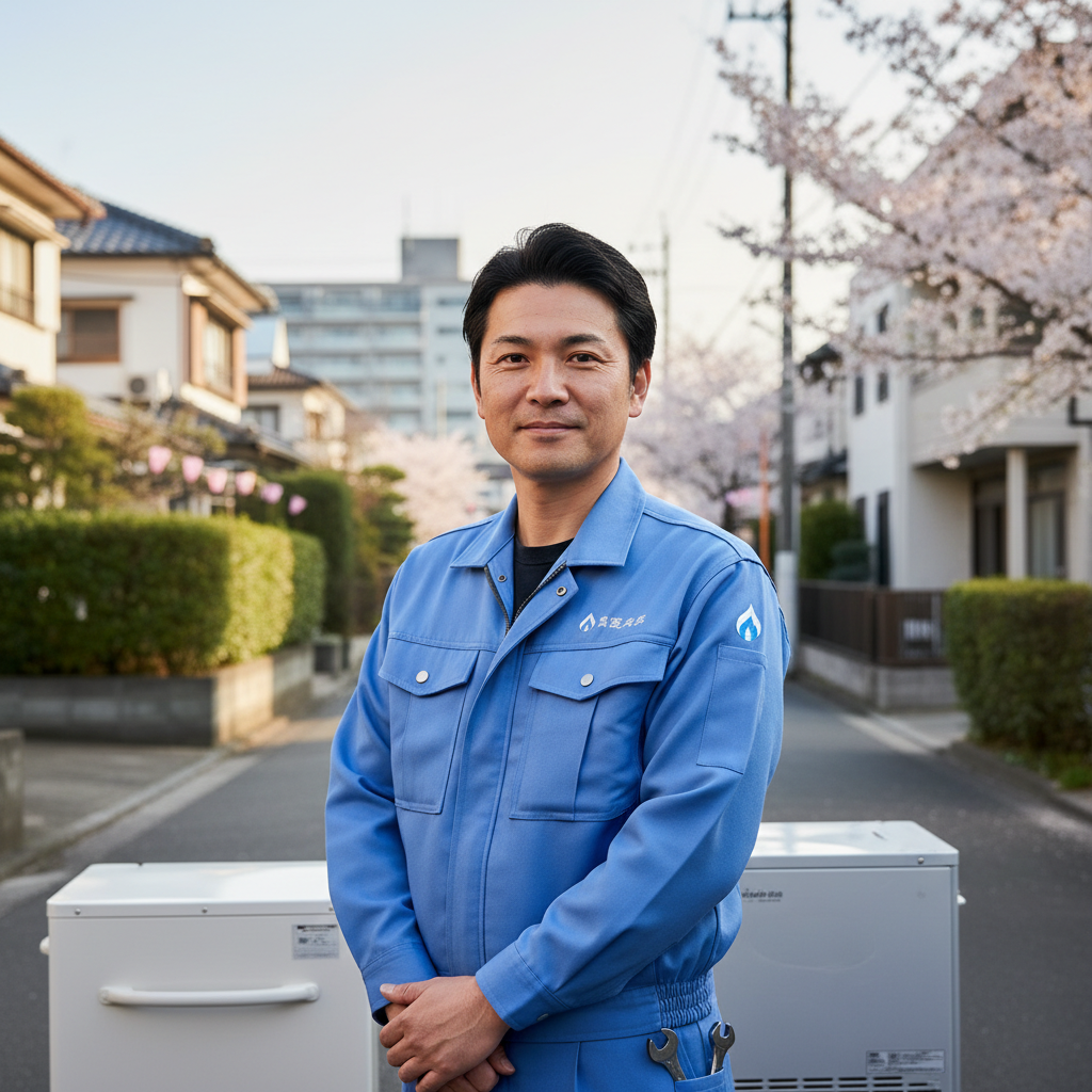 川崎の給湯器・ボイラー専門の職人
