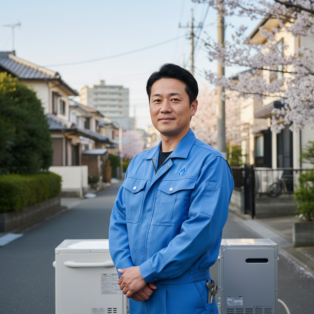 川崎の給湯器・ボイラー専門の職人