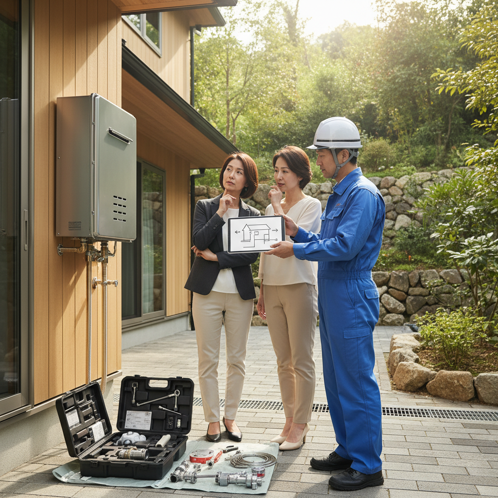 給湯器交換の費用内訳と相場に関する画像