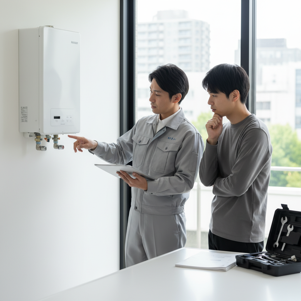 給湯器修理か交換かの判断基準に関する画像