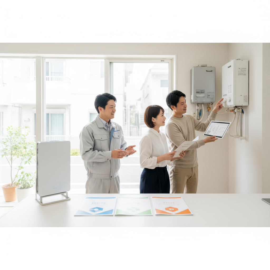 給湯器を交換する時どこに頼めばいいですか？に関する画像