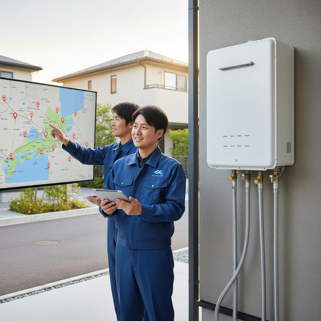 大和市 給湯器交換と藤沢市エリアの対応状況に関する画像