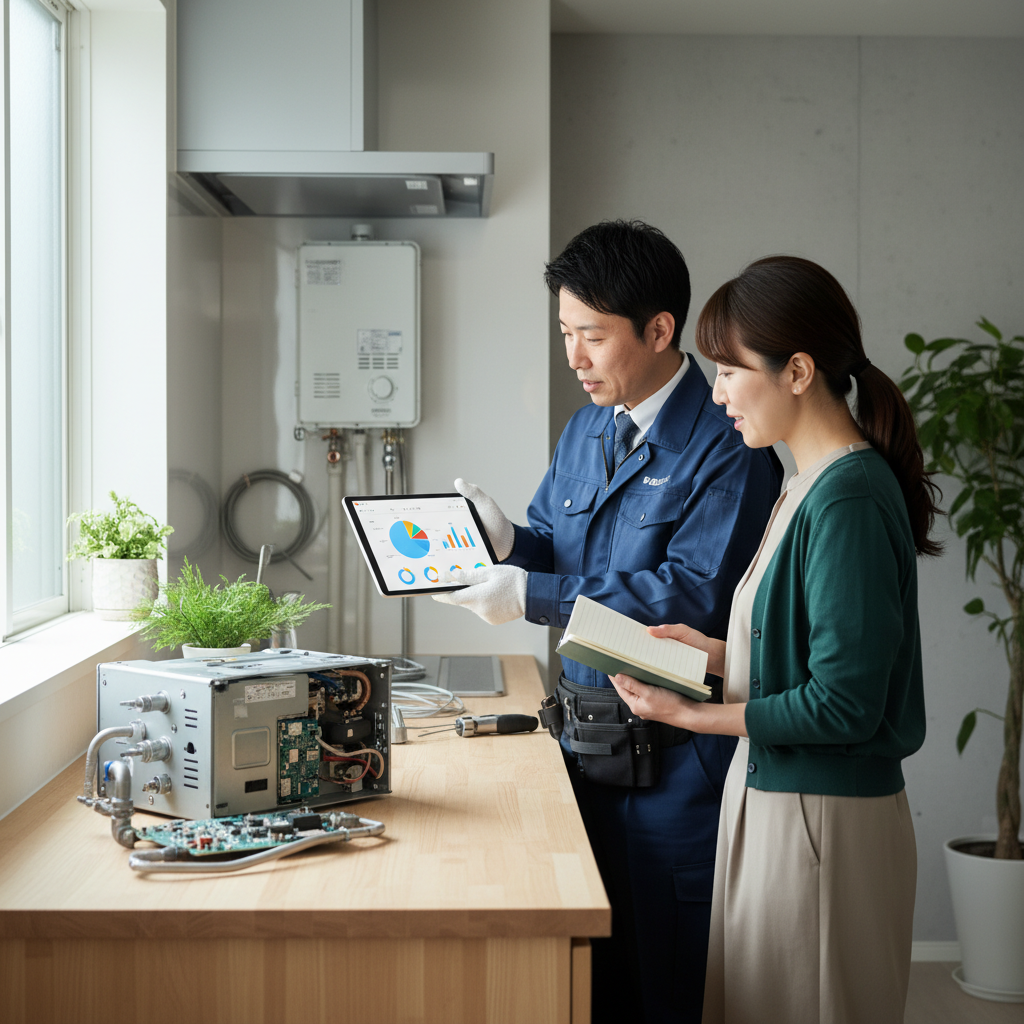 給湯器交換にかかる費用の内訳と目安に関する画像