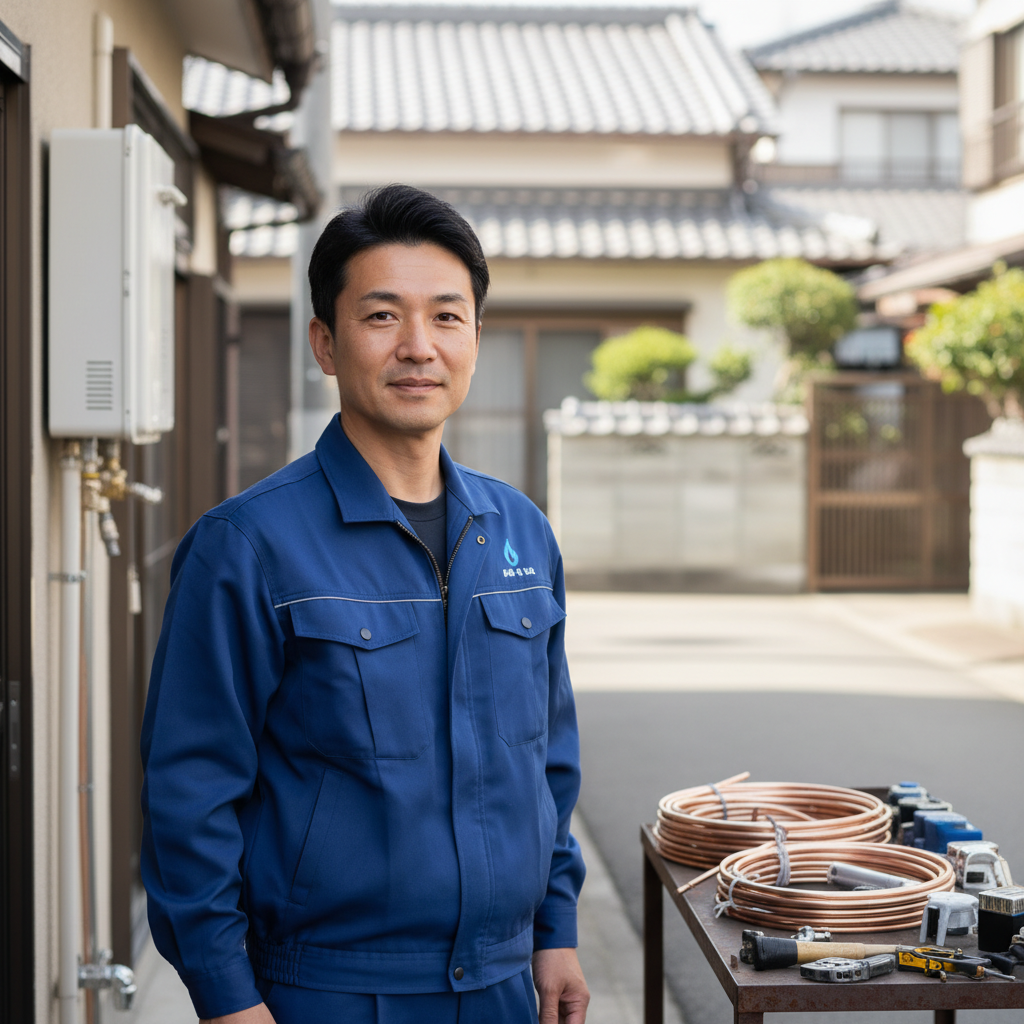 厚木の給湯器・ボイラー専門の職人