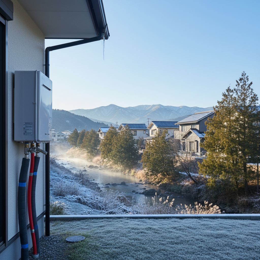 冬場の凍結対策と号数の選び方に関する画像