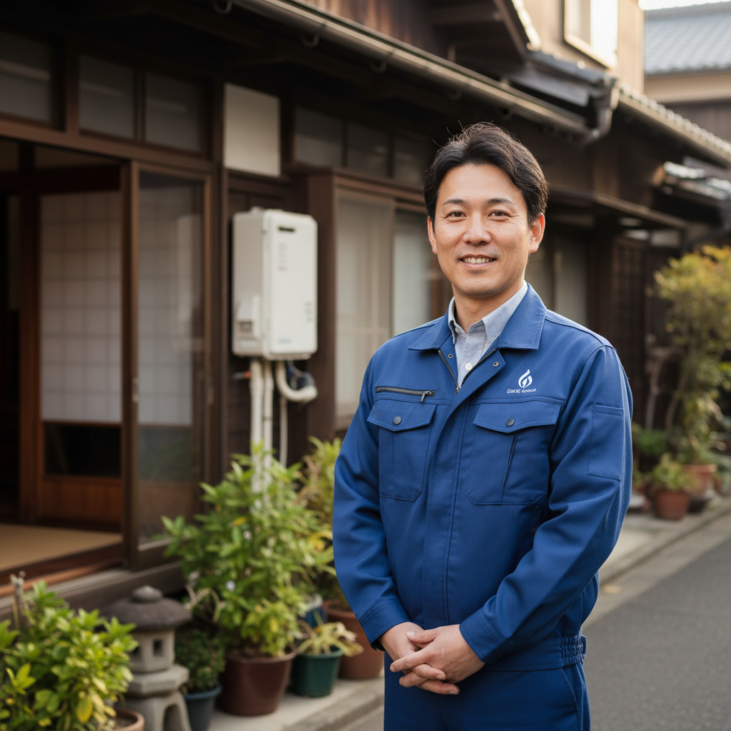 大和の給湯器・ボイラー専門の職人