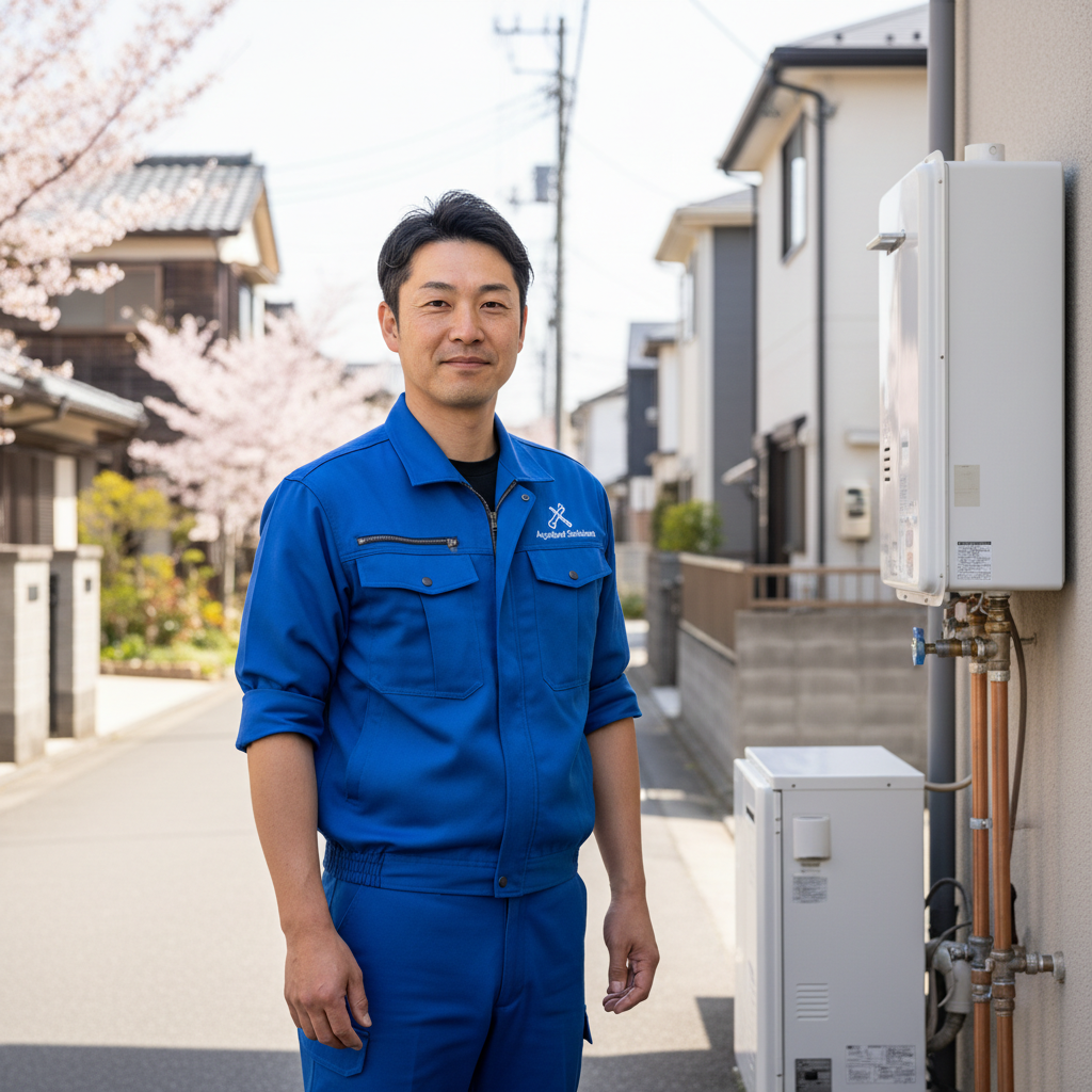 伊勢原の給湯器・ボイラー専門の職人