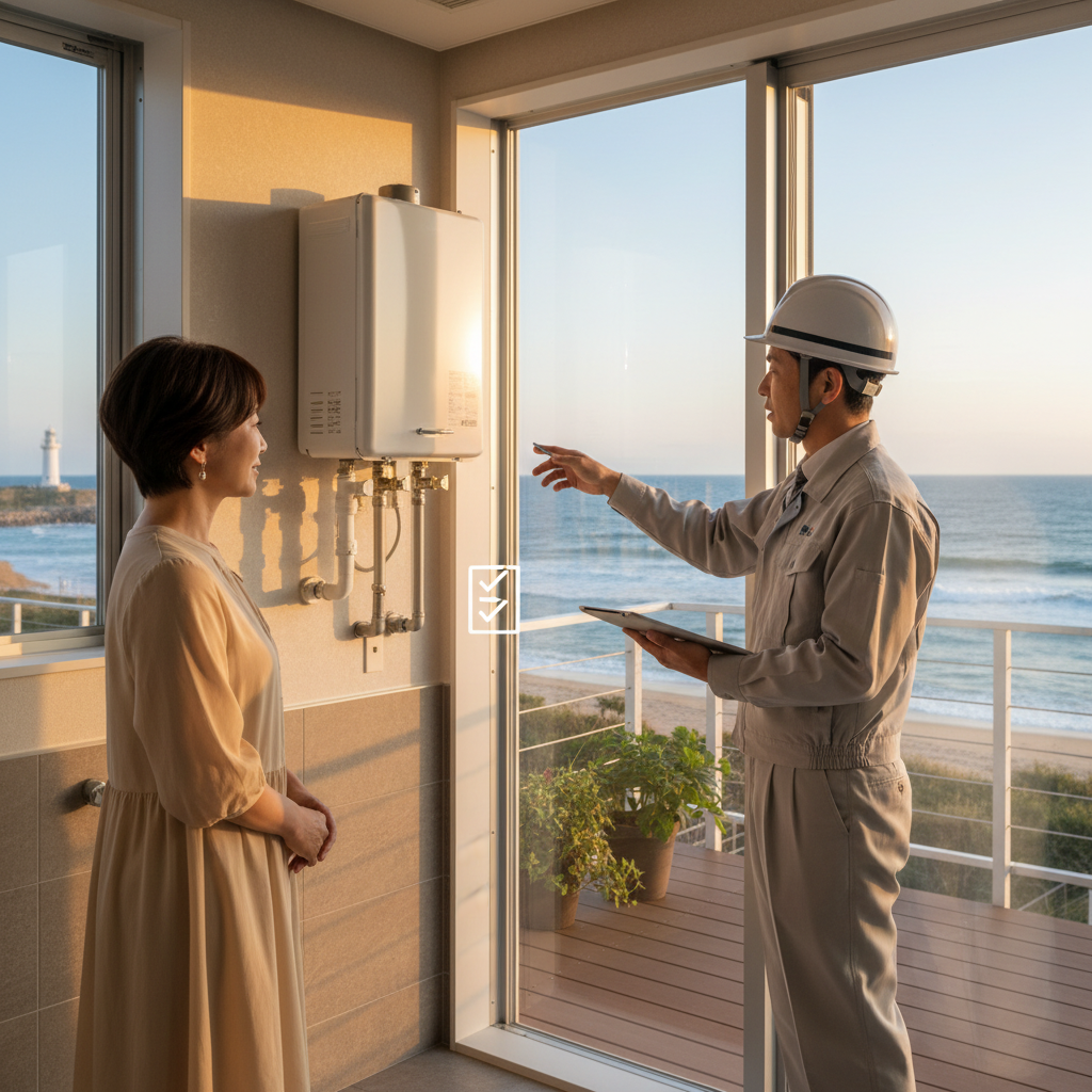 富津市での給湯器交換を成功させるためのチェックリストに関する画像