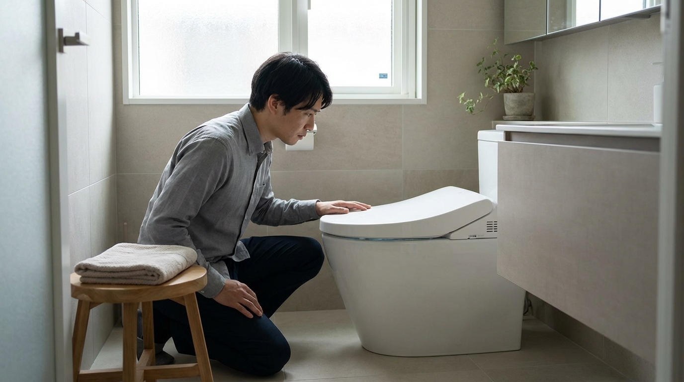 トイレつまりが起きたらまず何を確認すべきですか？に関する画像