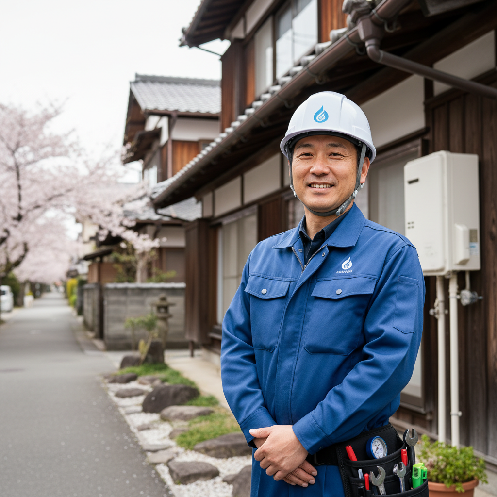 中央区の給湯器・ボイラー専門の職人