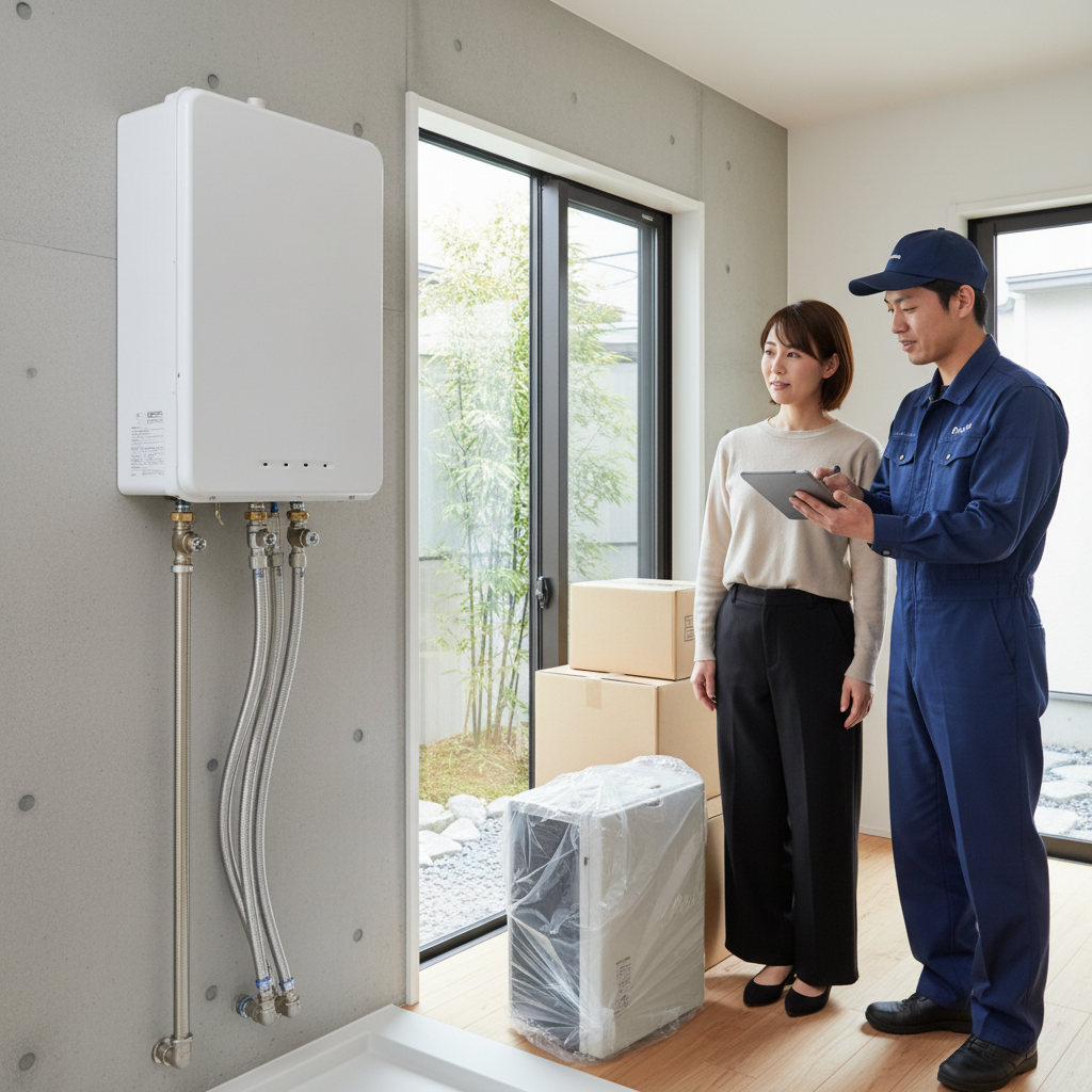 給湯器本体と工事費のコミコミ価格の目安に関する画像