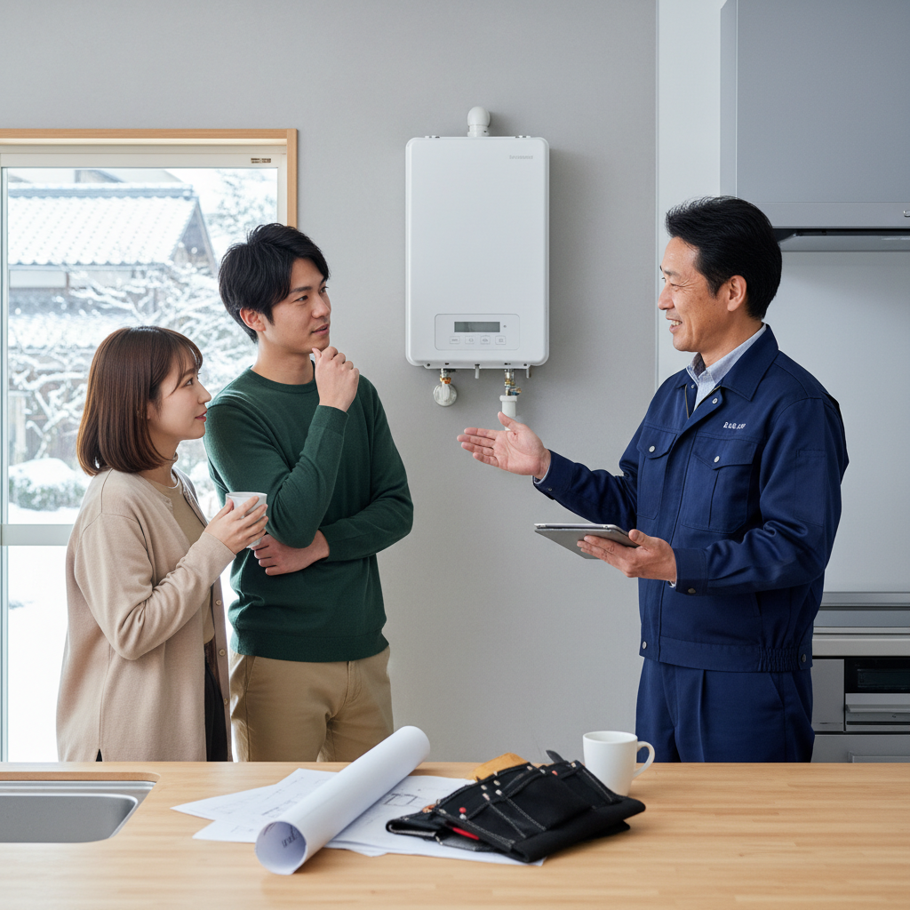 給湯器を交換する時どこに頼めばいいですか？に関する画像