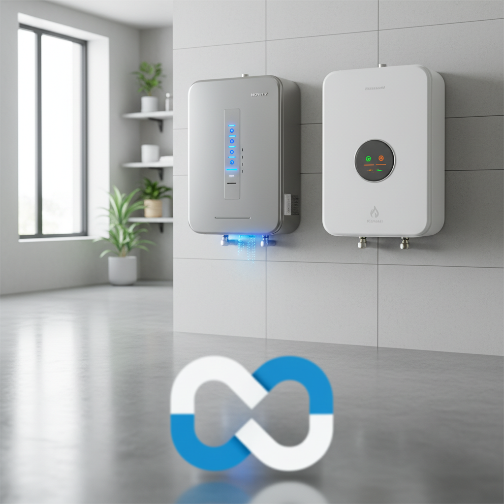 ノーリツとリンナイの主要な特徴と違いに関する画像