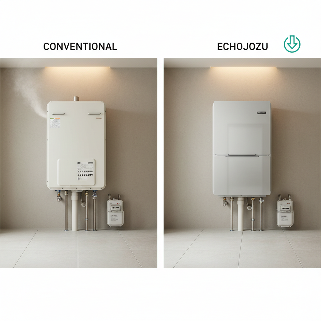 エコジョーズと従来型の違いとメリットに関する画像