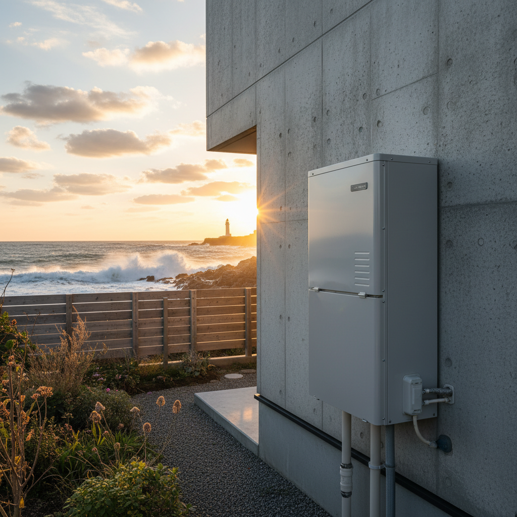 日本海側の塩害対策と寒冷地仕様の重要性に関する画像