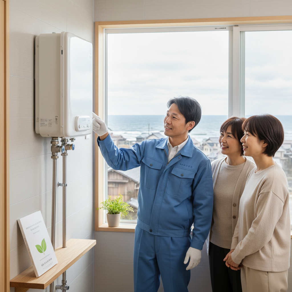 村上市での給湯器交換を成功させるポイントに関する画像