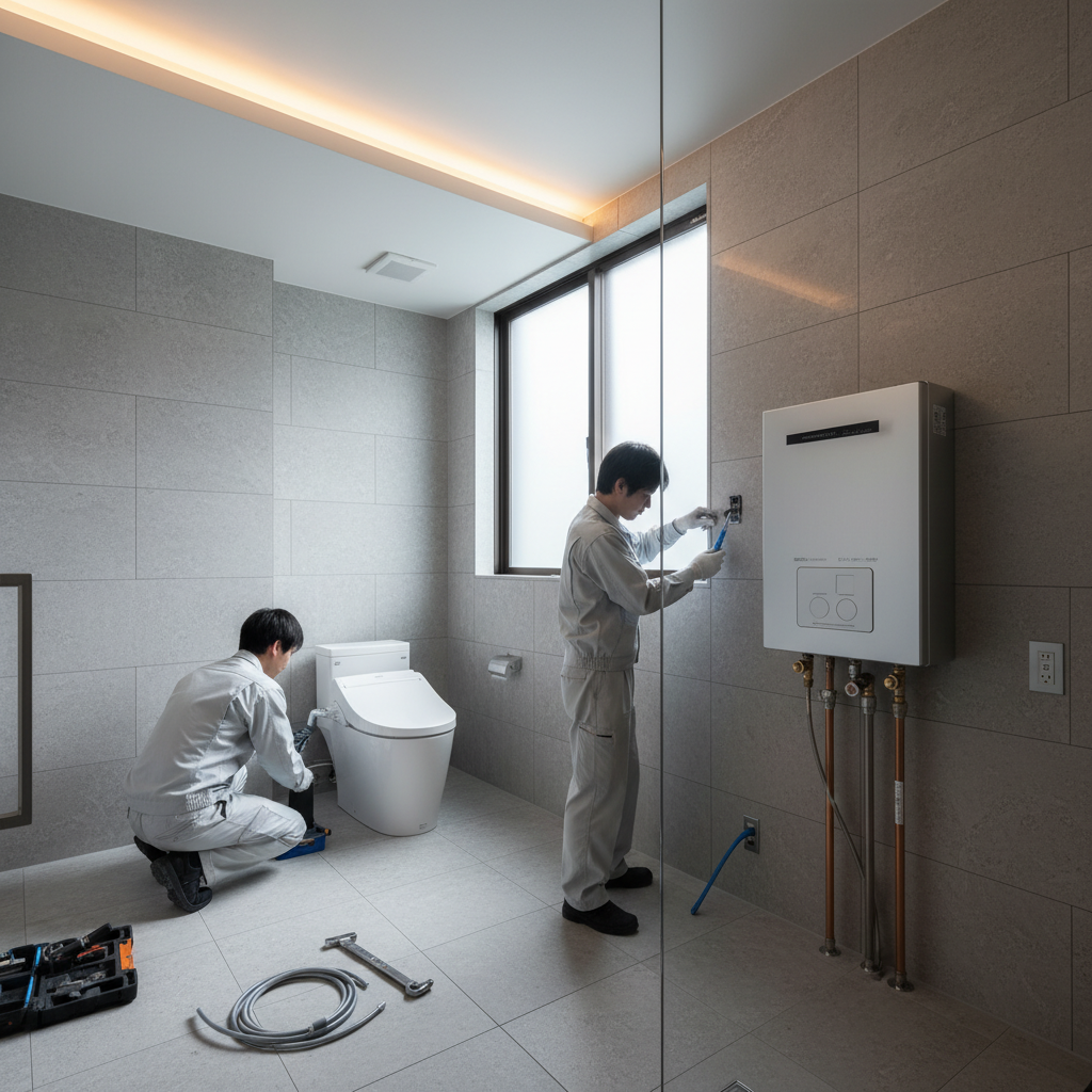 トイレ給湯器リフォームの同時施工メリットに関する画像