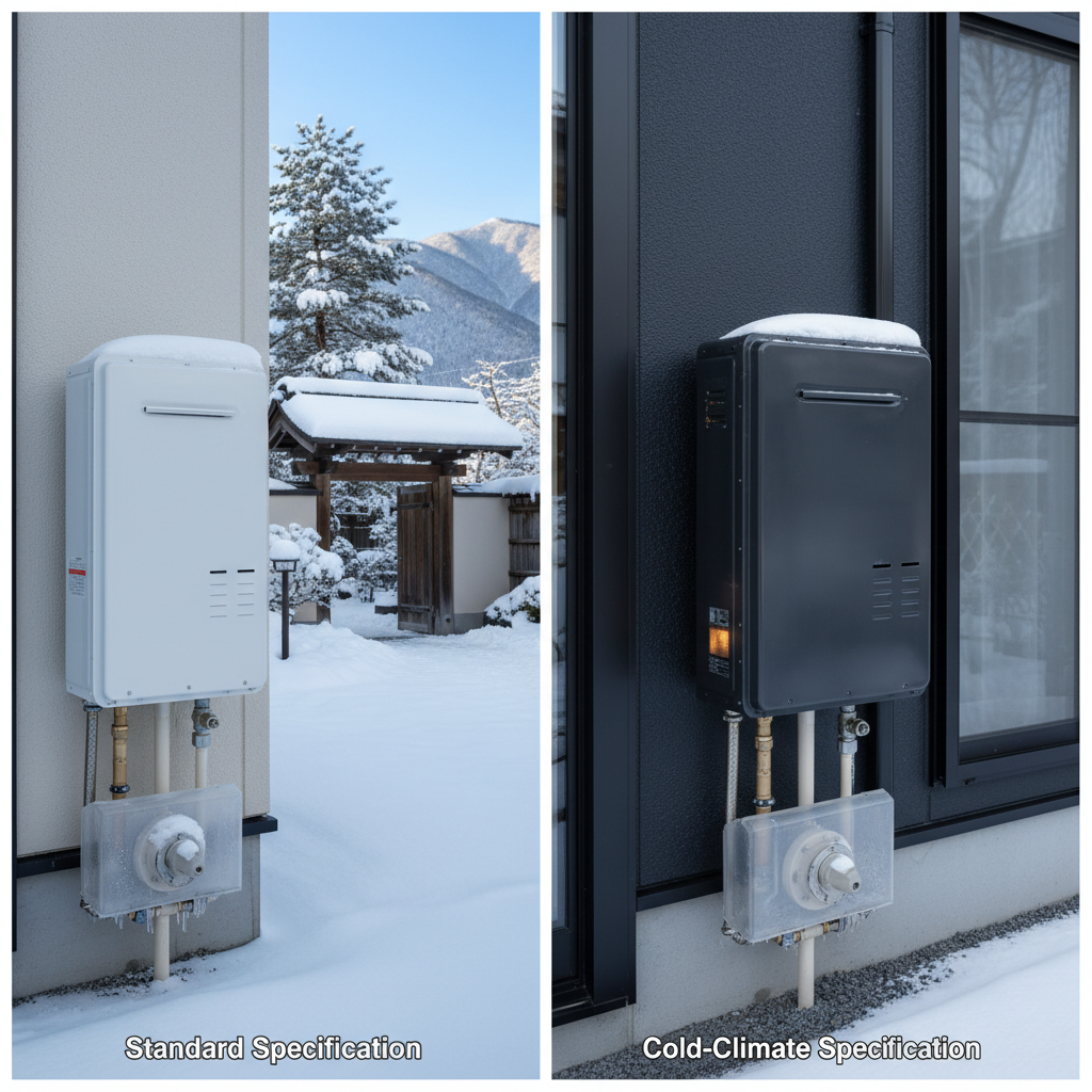 寒冷地仕様と一般仕様の違いに関する画像