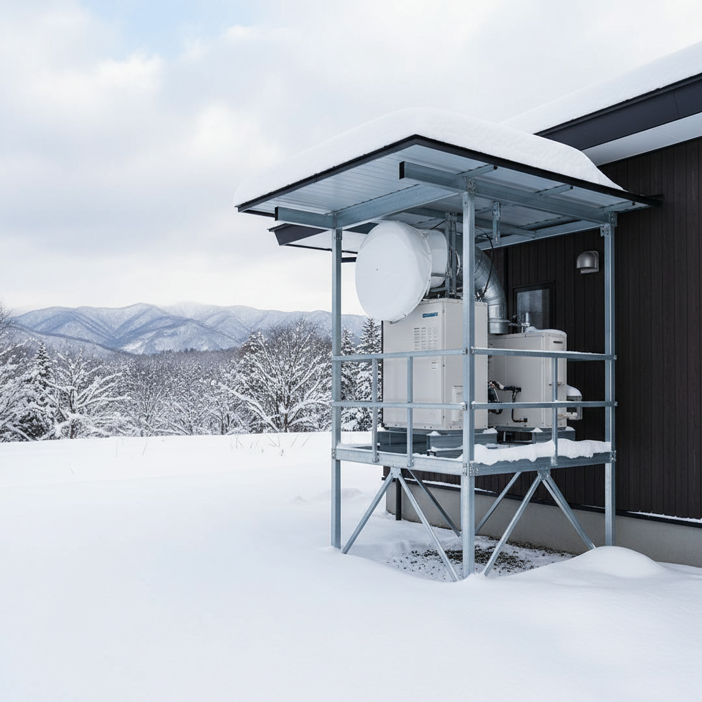 設置場所と積雪対策の重要性に関する画像