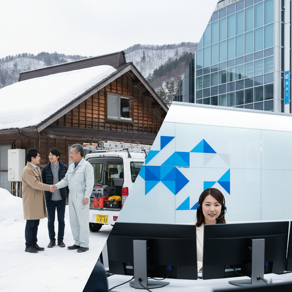 地元密着型業者と大手業者の違いに関する画像