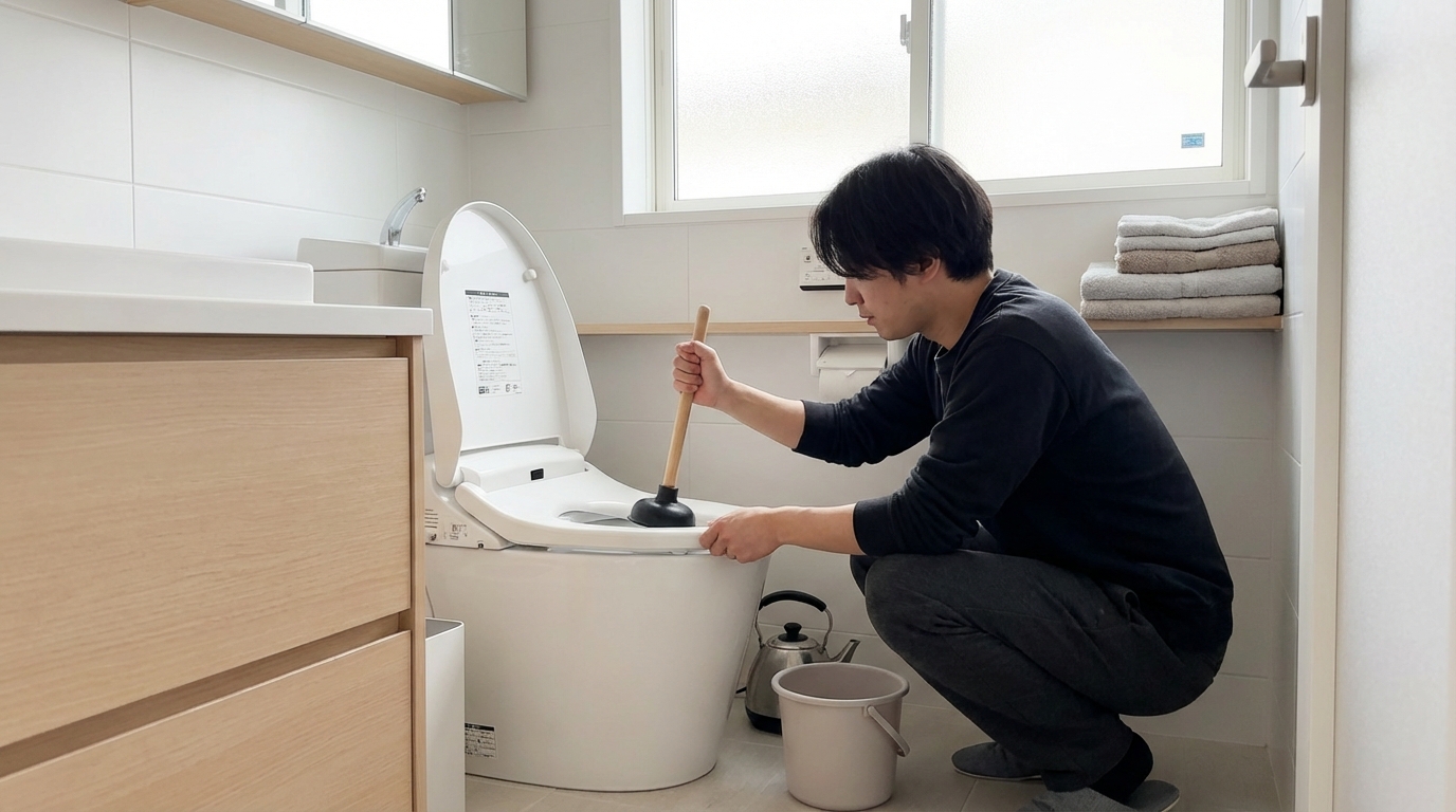 自分でできるトイレつまりの解消方法とは？に関する画像