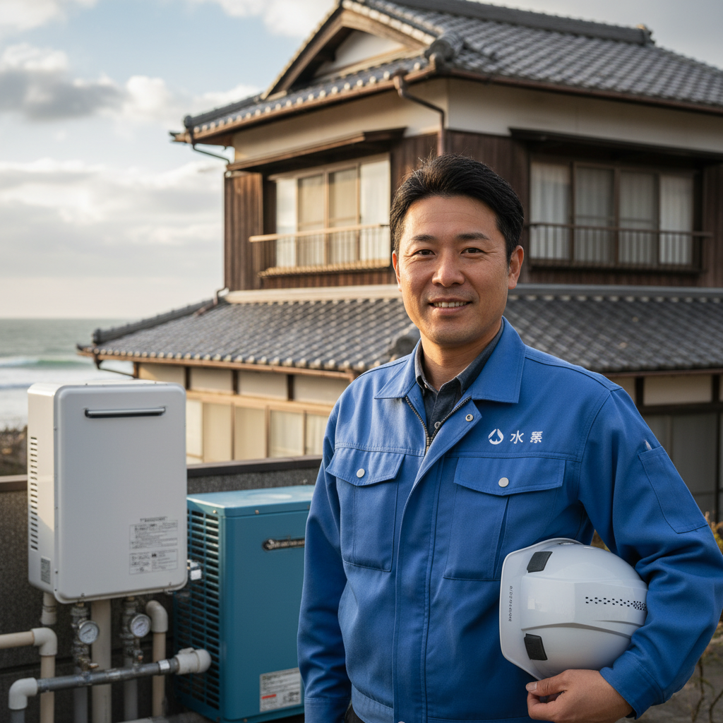 富山の給湯器・ボイラー専門の職人