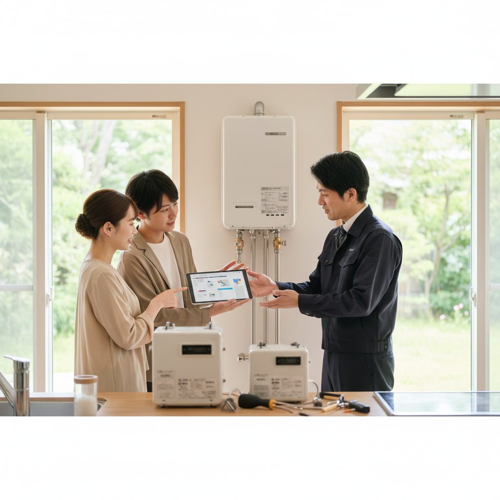 給湯器交換の平均費用はいくらですか？に関する画像