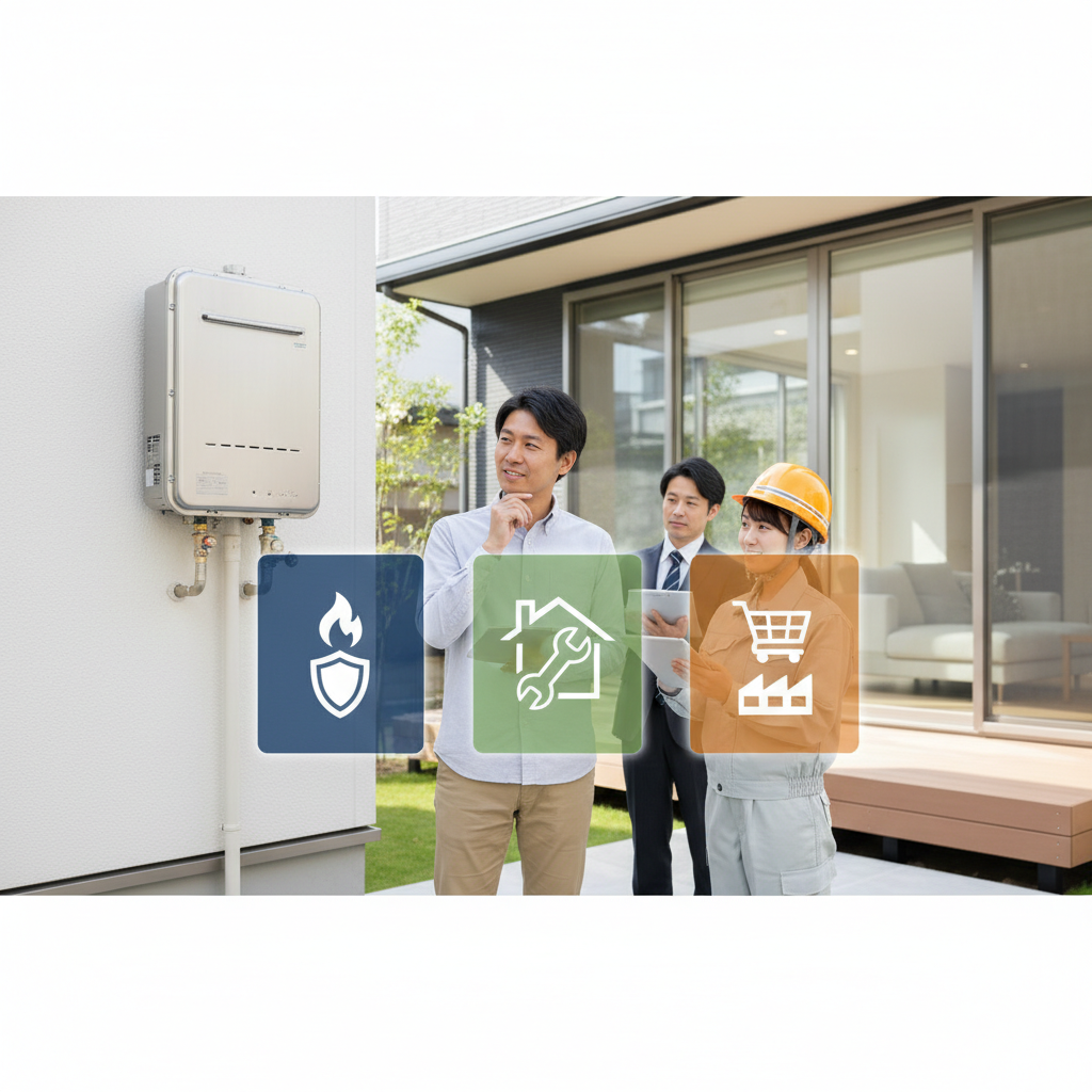 給湯器の交換はどこに頼めばいいですか？依頼先の種類と特徴に関する画像