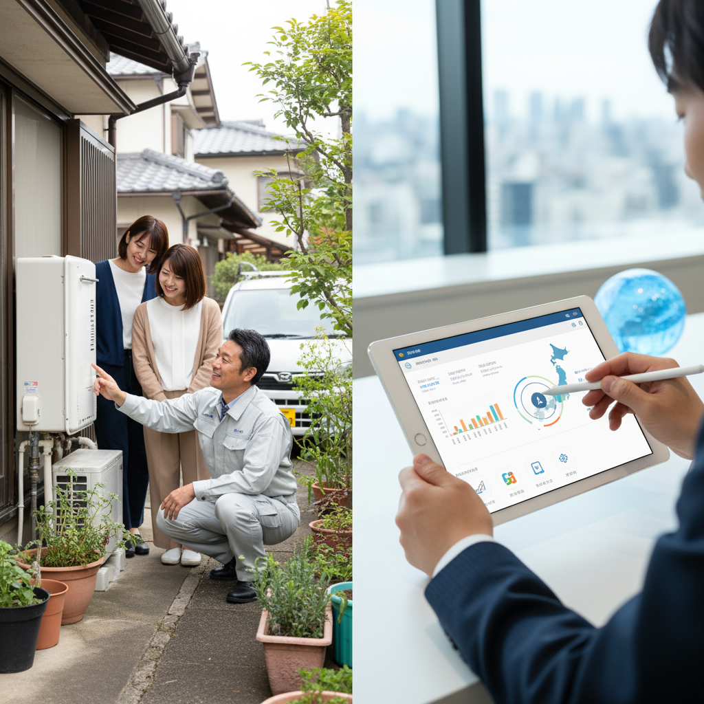 地元密着の業者と大手ネット業者の違いに関する画像