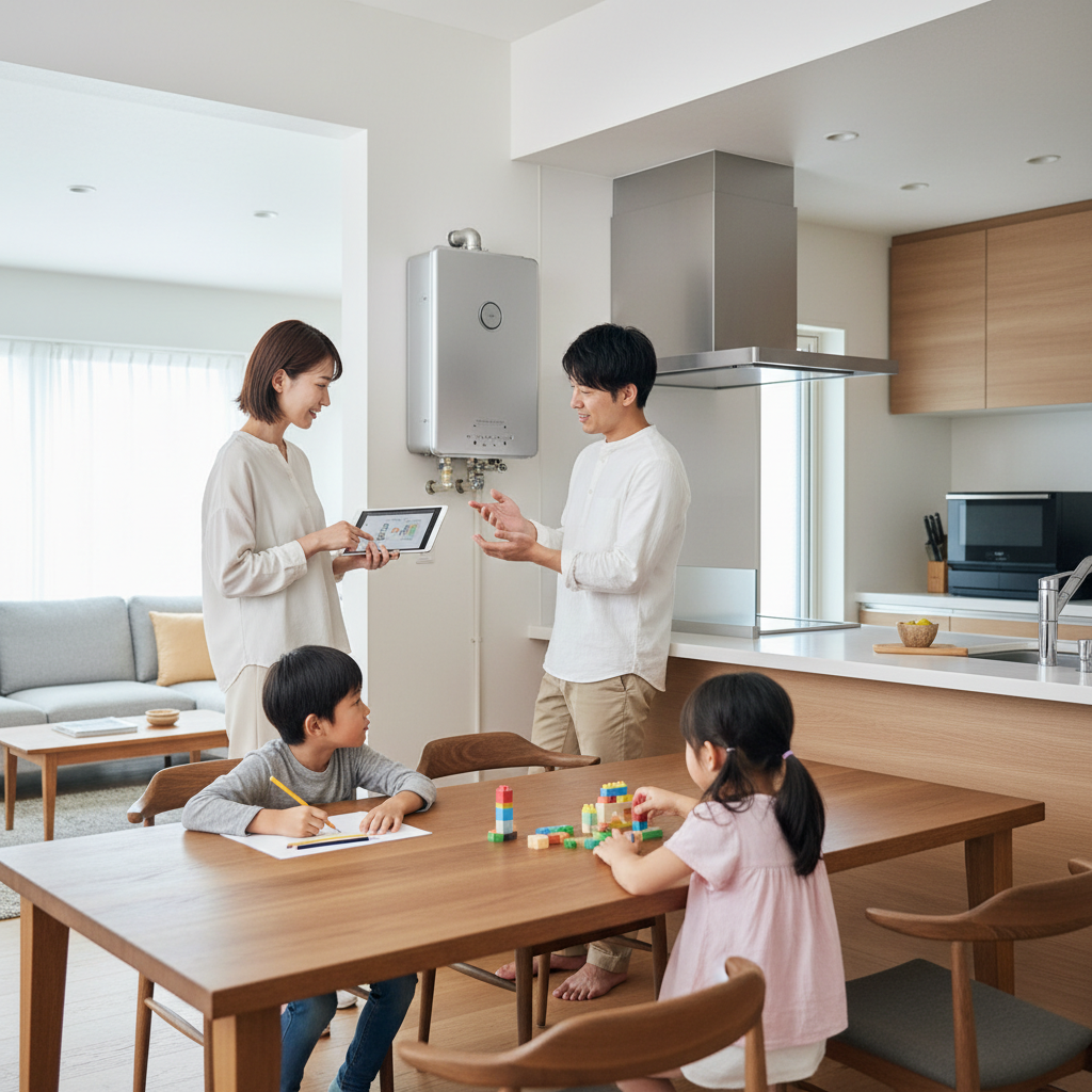 家族構成に合わせた号数と機能の選択に関する画像