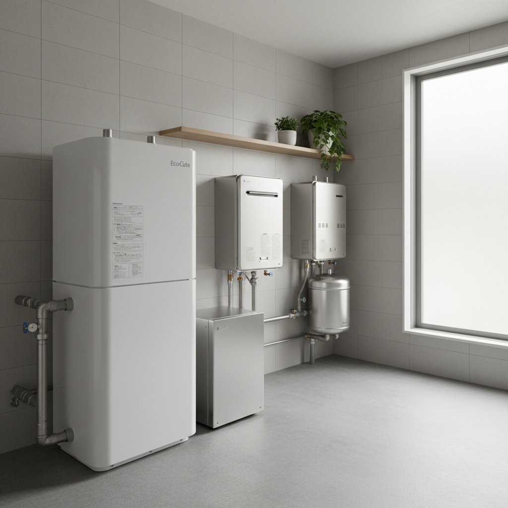 補助金の対象となる高効率給湯器の種類に関する画像