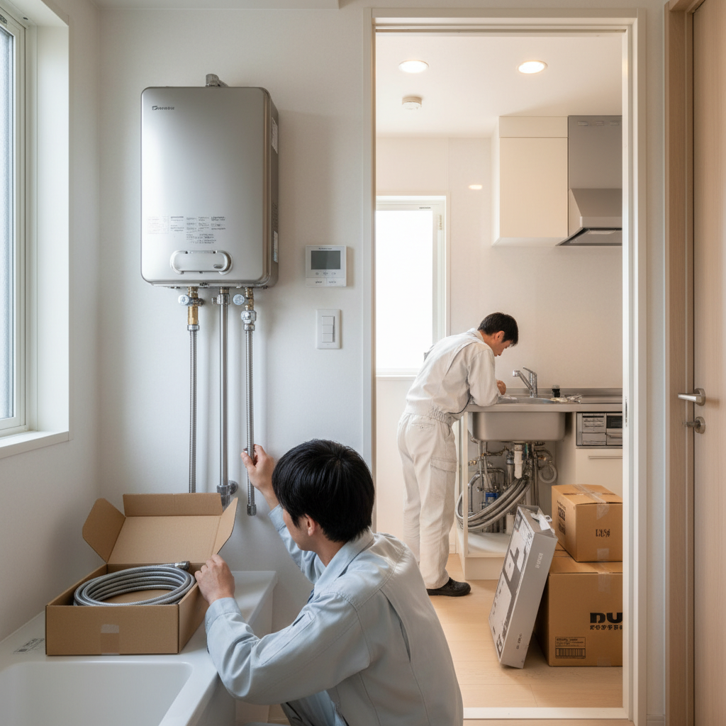 給湯器交換にかかる費用の内訳に関する画像