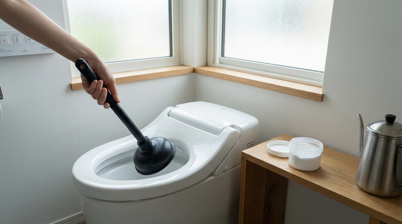 自分でできるトイレつまりの解消方法とは？に関する画像