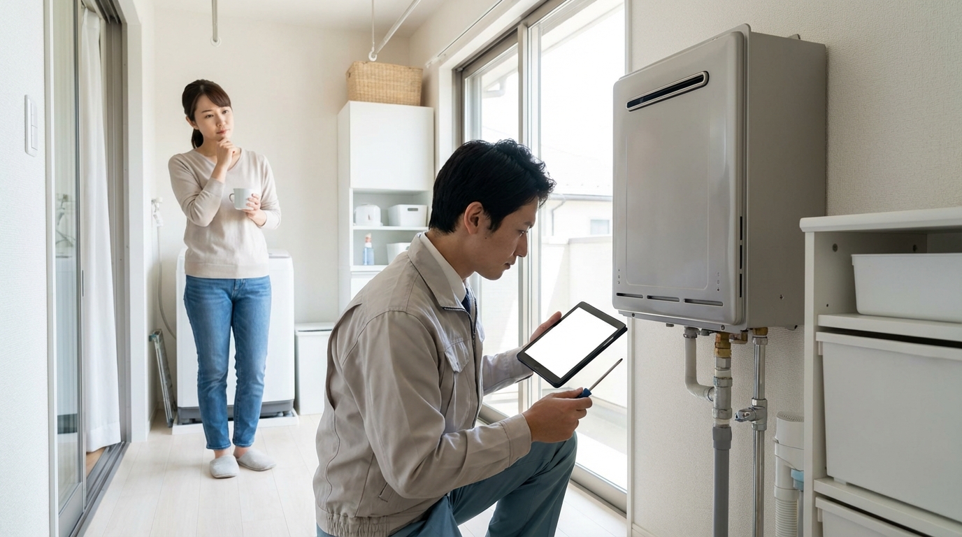 給湯器を交換する時どこに頼めばいいですか？迷った時の判断基準に関する画像