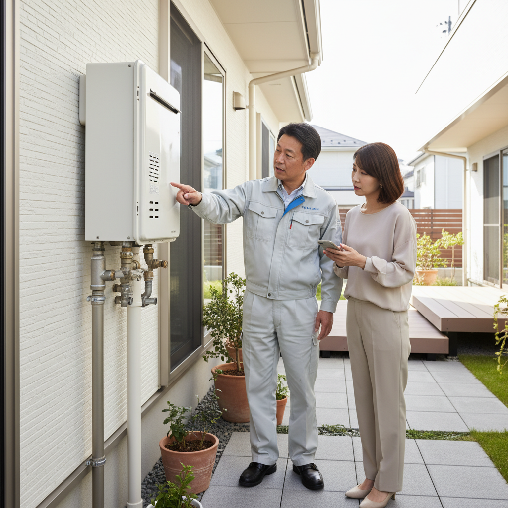 給湯器の寿命と交換時期のサインに関する画像