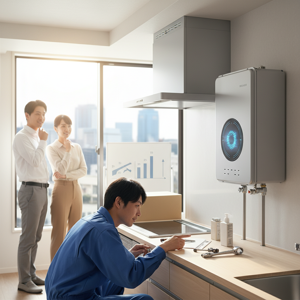 タイプ別・機能別の給湯器交換費用相場に関する画像