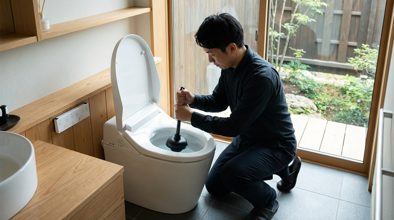 自分でできるトイレつまりの解消方法とは？に関する画像