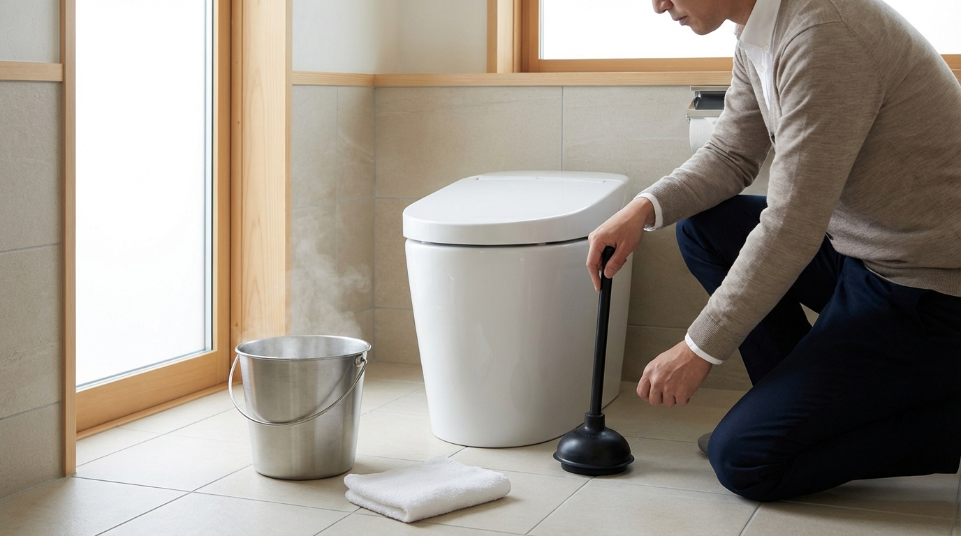 自分でできるトイレつまりの解消方法とは？に関する画像