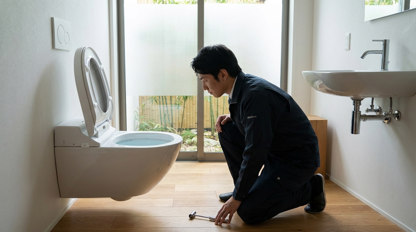 トイレつまりが起きたらまず何を確認すべきですか？に関する画像