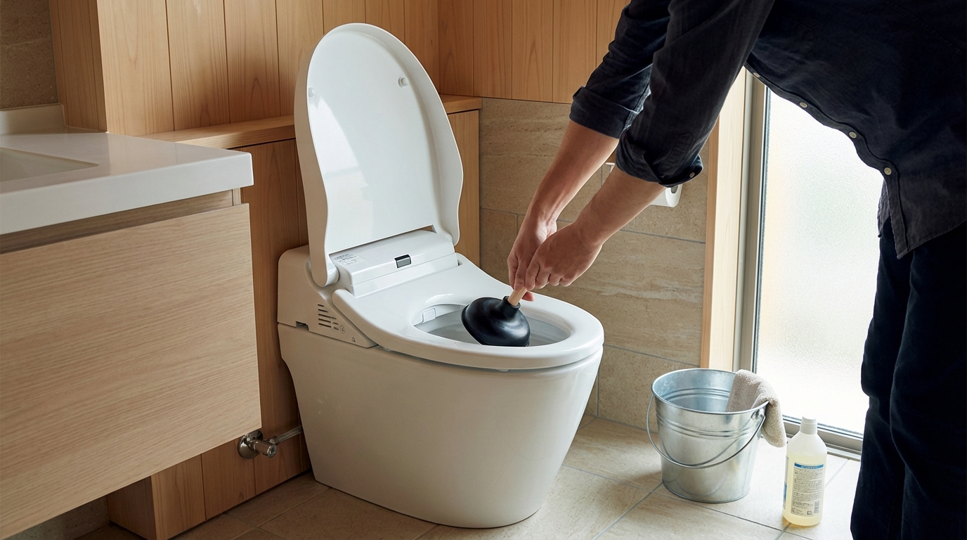 自分でできるトイレつまりの解消方法とは？に関する画像