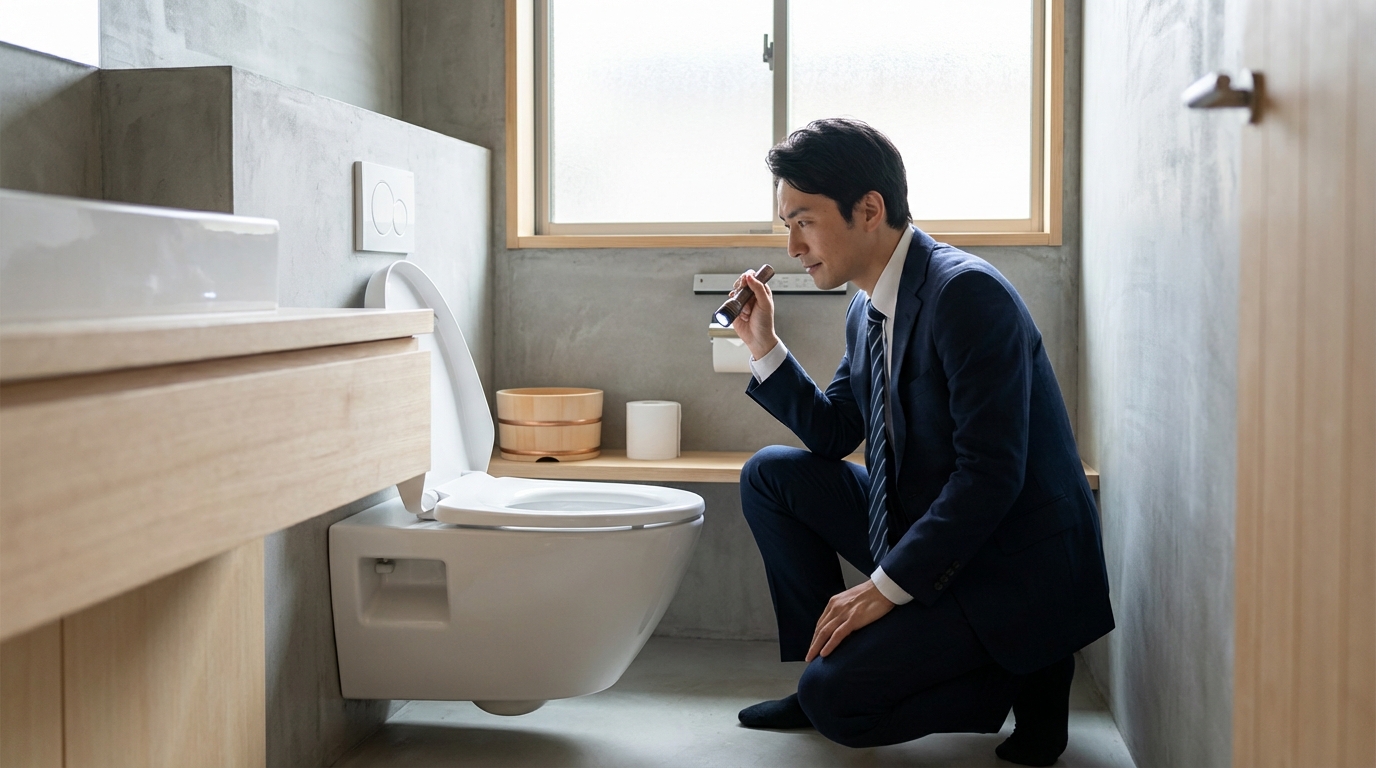 トイレつまりが起きたらまず何を確認すべきですか？に関する画像
