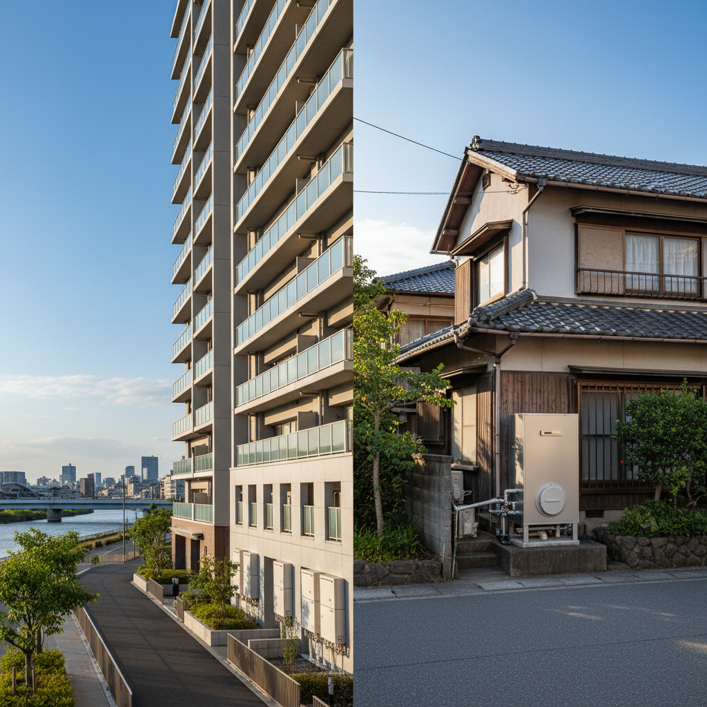 マンションと戸建ての規制の違いに関する画像