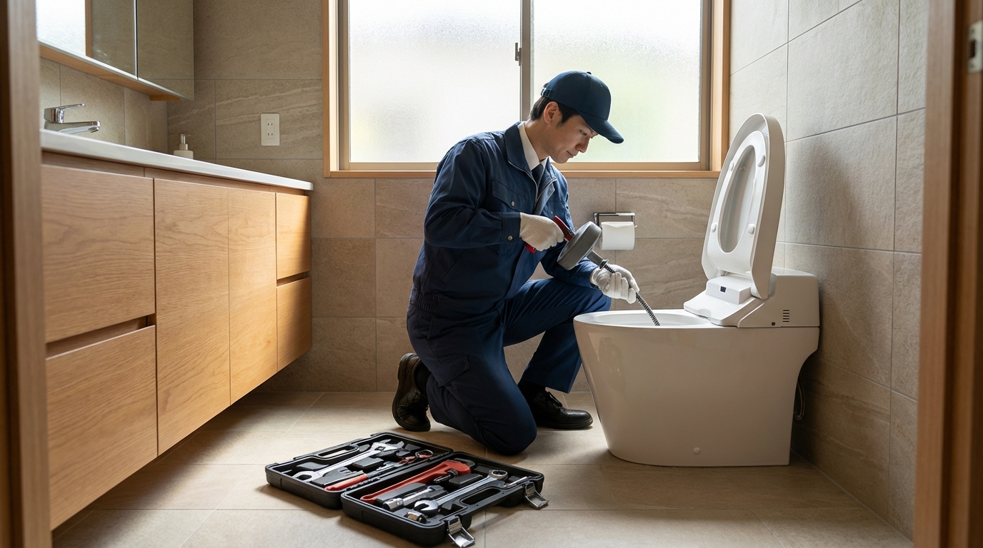 和気町でのトイレつまり修理修理料金に関する画像