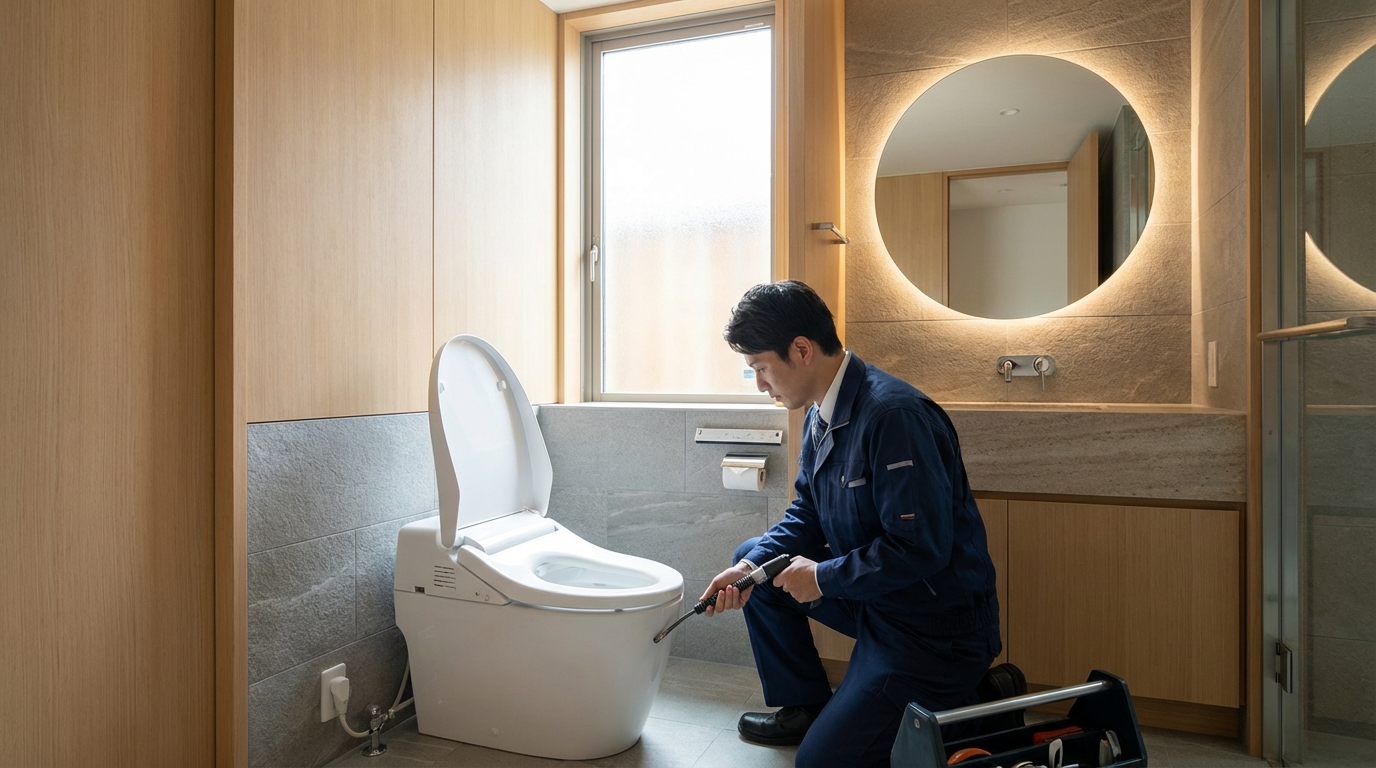 岡山市中区でのトイレつまり修理修理料金に関する画像