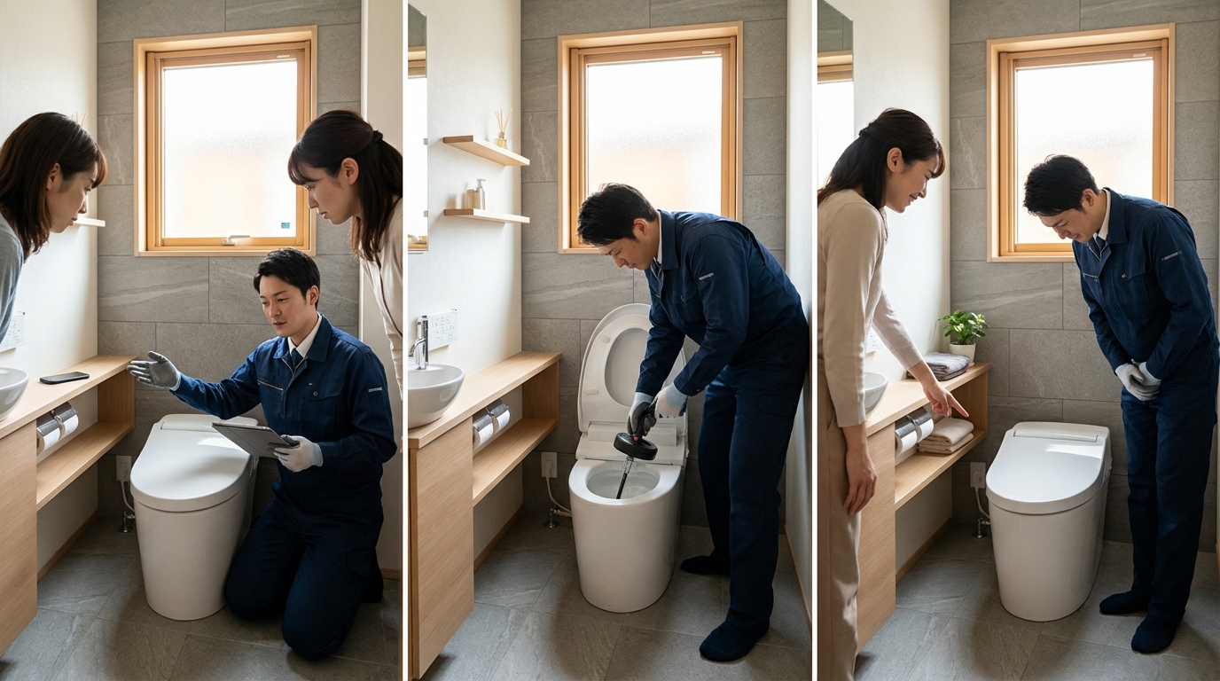 ご依頼から修理完了までの流れに関する画像